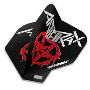 6905 213 Anthrax Logo 2 Winmau Rock Legends piorka do rzutek