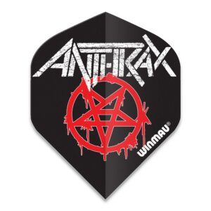 6905 213 Anthrax Logo Winmau Rock Legends piorka do rzutek